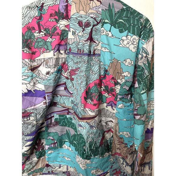 Greyson Aqua Multi Forbidden City Lightweight Trailwolf Jacket Mens Size L NWT - Picture 4 of 7